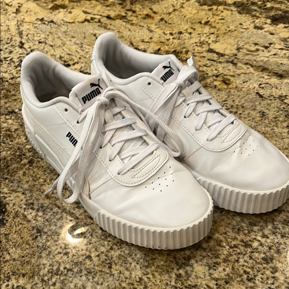 Puma Carina Classic White Sneakers size 10